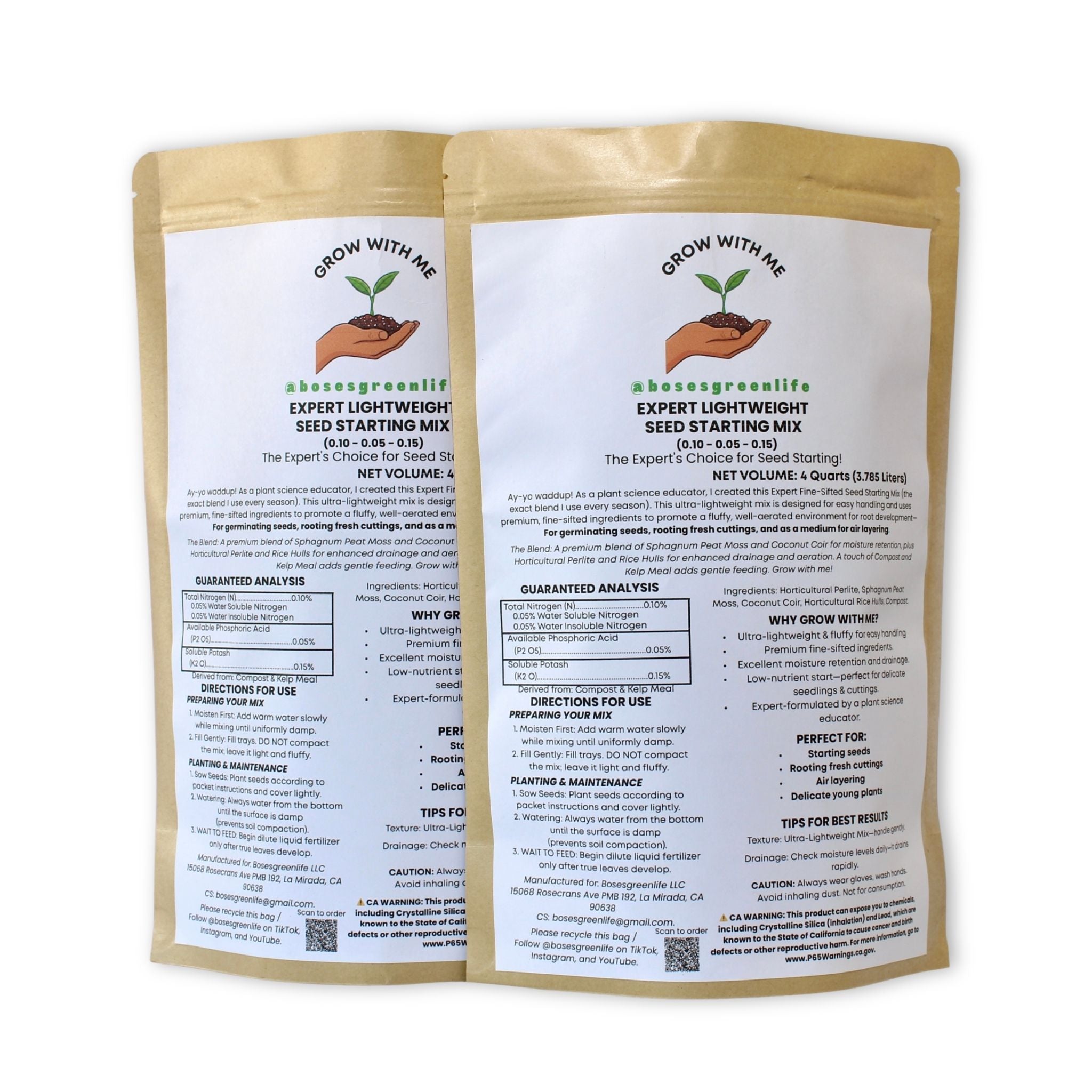Pro-Grower 2-Bag Special: EXPERT LIGHTWEIGHT SEED STARTING MIX ...